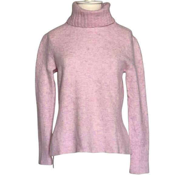 Banana Republic Women’s Merino Wool Pink Turtleneck Sweater Size S - Picture 1 of 6